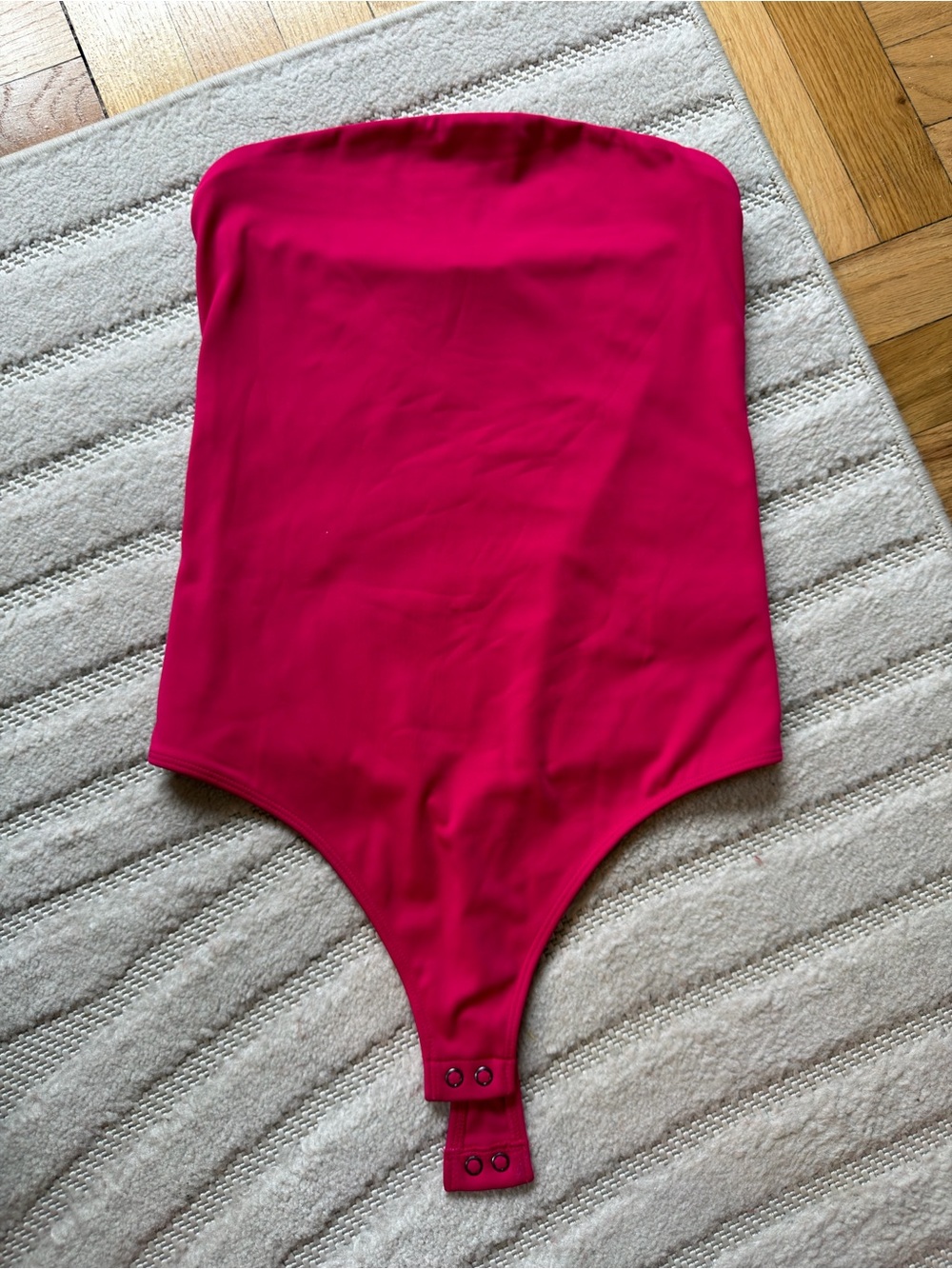 Strapless Hot Pink Express One-Piece Bodysuit